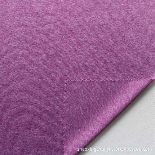 Hot Selling Poly 97% SP3% mjuk och stretchig inslag stickat singel Jersey Tyg för sportkläder Toy Fabric